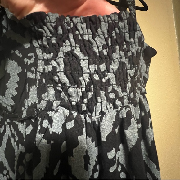 Fresh Produce Black and Silver Sleeveless Sundress | Vacation | Cotton | Casual - Picture 4 of 6